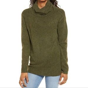 BP Olive Night Green Turtleneck Sweater